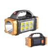 Portable Powerful USB Rechargeable Flashlights Solar LED Light With COB Work Light 4 Gear Charge Mobile Phone Camping Lamps