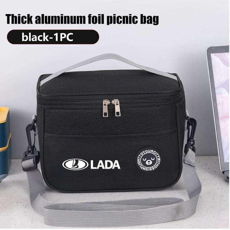For Lada Lunch Box Organiser Bag Outdoor Camping Insulated Storage Bag Accessories Largus Priora Vesta Niva Samara Kalina 4x4WW2