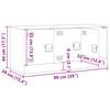 TV Stand Anthracite 99 x 39 x 44 cm Steel