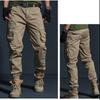 Мужские брюки-карго, повседневные мужские брюки, мешковатые обычные хлопковые брюки, мужские армейские военные тактические брюки с несколькими карманами