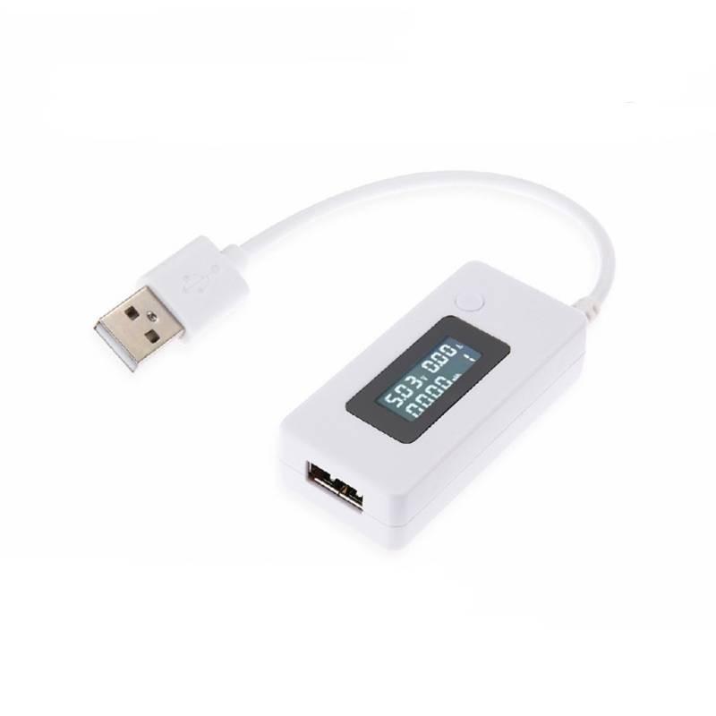 Тестер напряжения USB стрелочного типа белого цвета 1 В вход 14,4 В выход 0,3 В