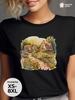 Fairy-Tale Houses Oversized Summer Graphic T-Shirt