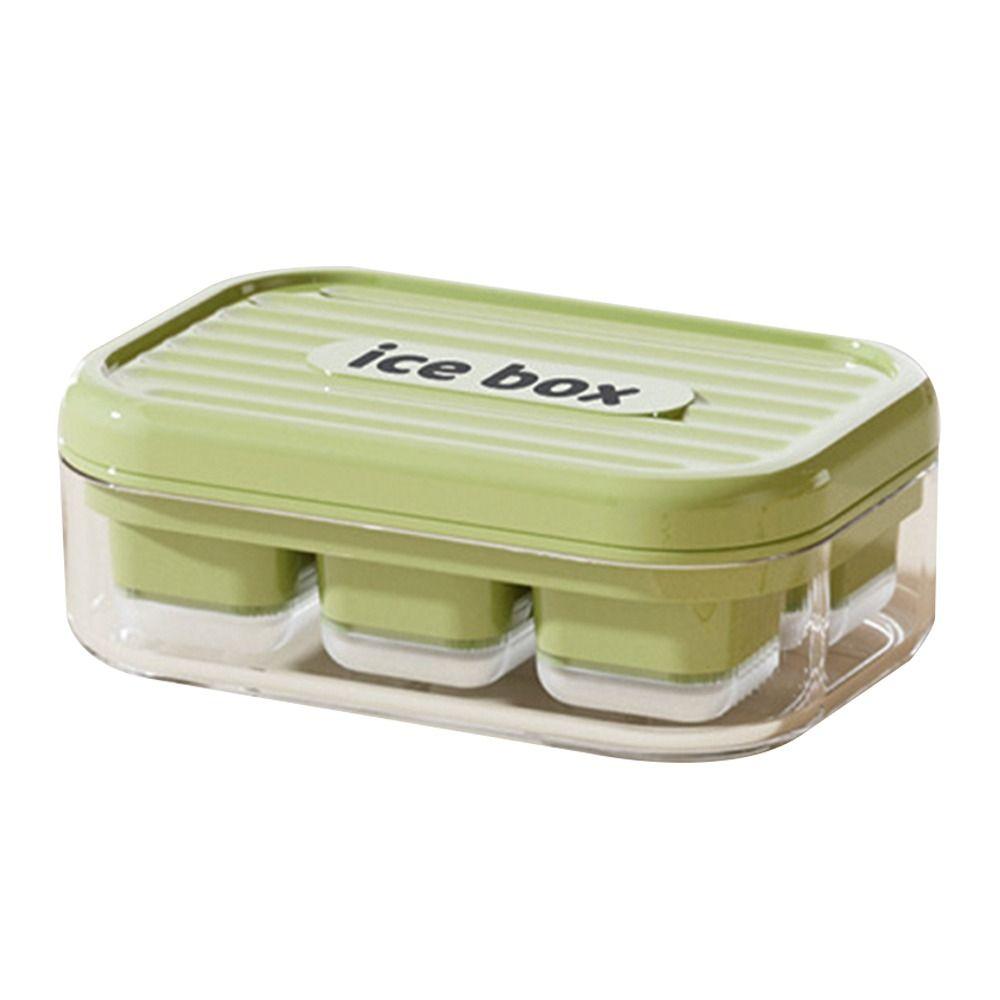 С контейнером для хранения Форма для льда Быстрозамороженный производитель Контейнер для льда Пищевой Летний Поддон для кубиков льда Кухня