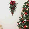 Christmas Teardrop Wreath Realistic Decorative Wreath New Upside Down Wreath  Front Door