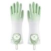 Natural Latex Dishwashing Gloves Waterproof Latex Protective Gloves  For Laundry Cleaning