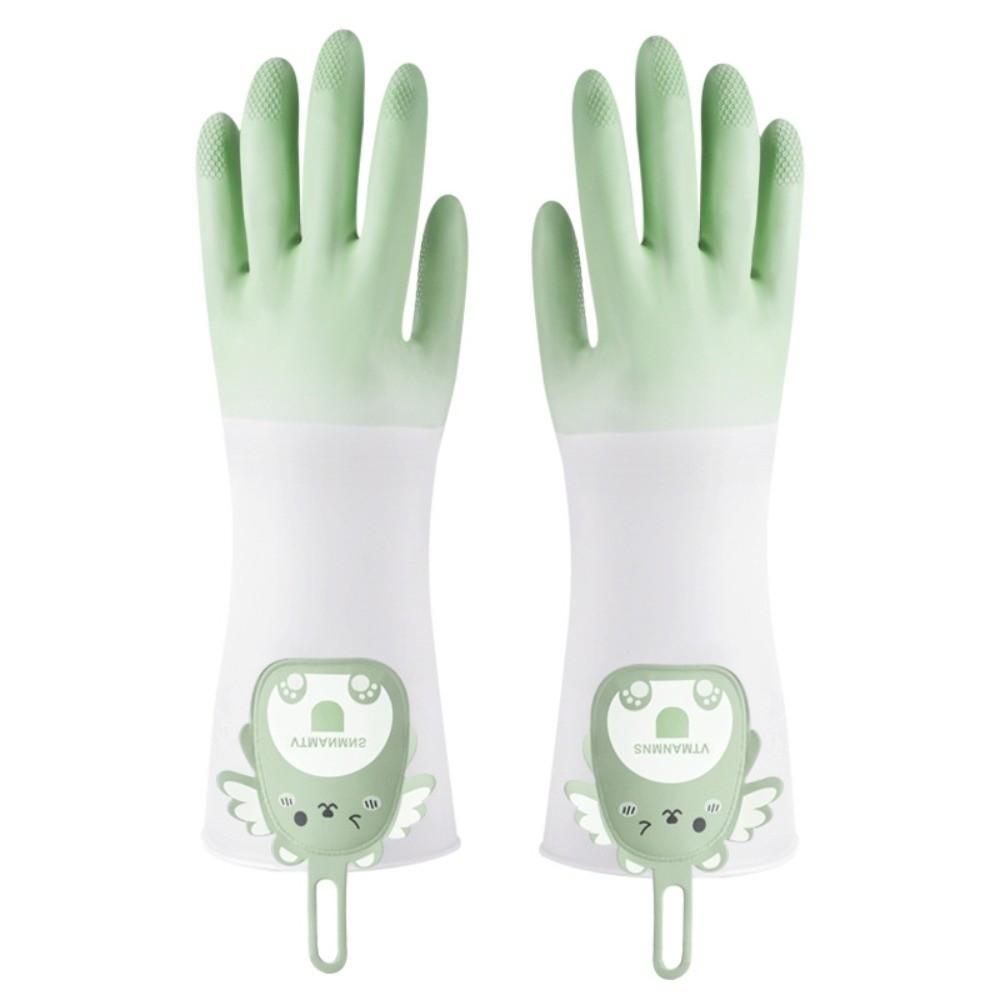 Natural Latex Dishwashing Gloves Waterproof Latex Protective Gloves For Laundry Cleaning