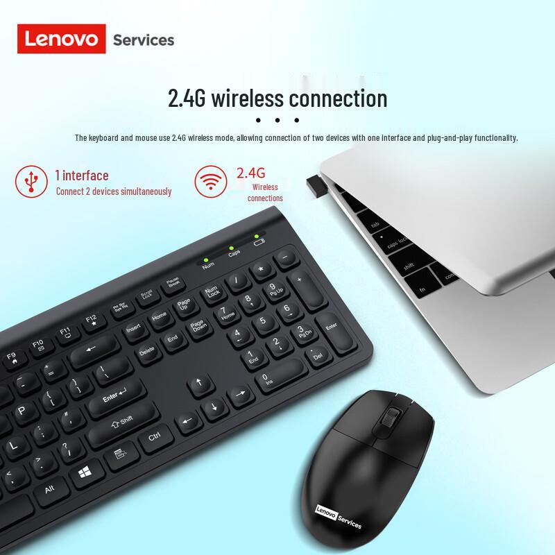 Lenovo KNO1 Wired Keyboard and Mouse Combo