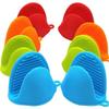 2pcs Silicone Cooking Pinch Grips Oven Mitts Potholder Mini Oven Gloves for Kitchen Cooking Baking Air Fryers Microwaves BBQs