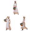 Halloween Rural Girls Cosplay Dress With Polyester Fabric And Whimsical Theme For Women