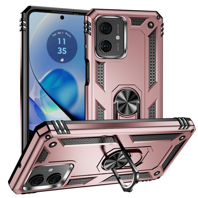 Чехол для Motorola Moto G54, роскошный противоударный чехол для телефона Moto G54 G 54 MotoG54, автомобильный магнитный держатель с кольцом, задняя крышка