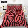 Leopard Print Duvet Cover Set Queen Size Girl Colorful Cheetah Print Bedding Set Polyester Wild Animal Theme Comforter Cover Set