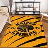Kaizer Chiefs Logo with Bold Stripes Rug Non-slip rug suitable for living room and bedroom sofas