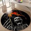 1 шт. Круглый ковер SkeleFlame для офиса, комнатный коврик, подходит для офиса, под офисные стулья, спальни, гостиной, домашнего декора, декора комнаты q113