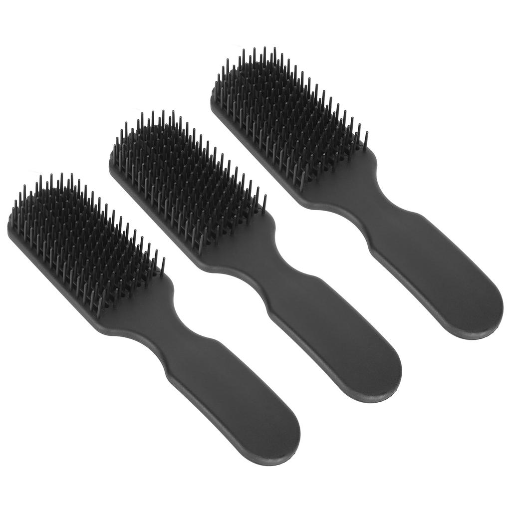3pcs 9 Rows Hair Brush Wide Tooth Lightweight Ergonomic Detangling Brush for All Hair Types Styling