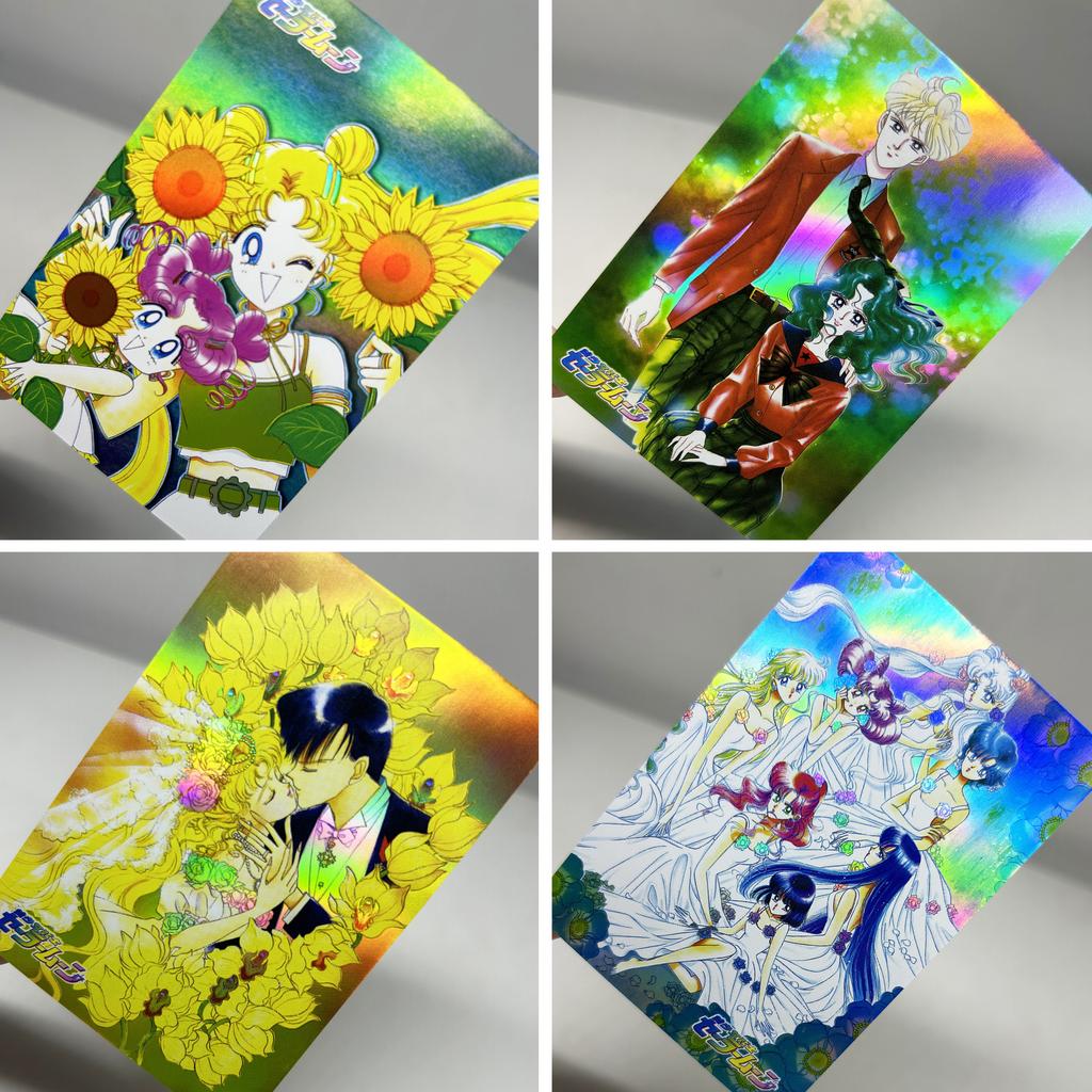 Diy 15pcs/set Pretty Guardian Sailor Moon Self Control Collect Signature Trading Flash Card Anime Colorful Flash Christmas Gift