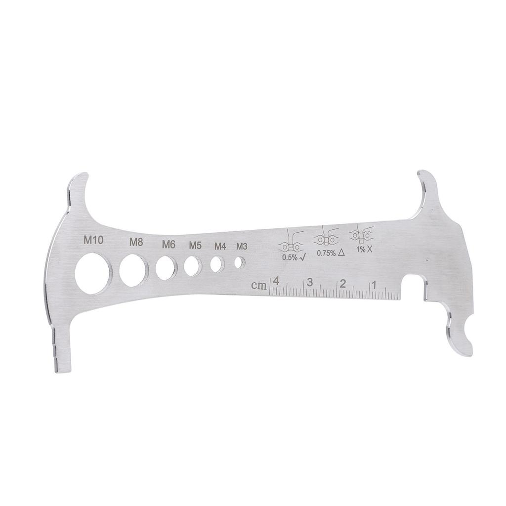 Chain Wear Indicator Checker Gauge Measuring Ruler Tool Mountain Cycling Repair Part