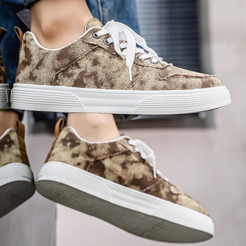 Летняя мужская парусиновая обувь 2025 года Дышащая обувь на мягкой подошве Повседневная обувь Универсальная обувь из ретро-денима Дизайнерские бренды Zapatos De Hombre