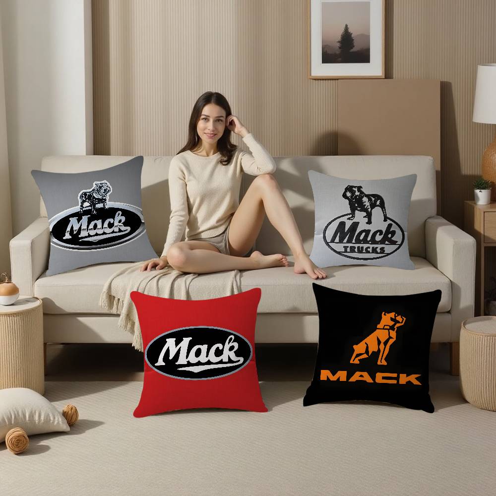Подушка с логотипом T-Truck Car M-MACKs, Аниме-подушка, Подушка для изголовья дивана-кровати, Наволочка, Чехол для подушки 45x45 см, Модная