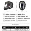 Casco de moto integral universal para todas las estaciones, seguridad certificada para scooter