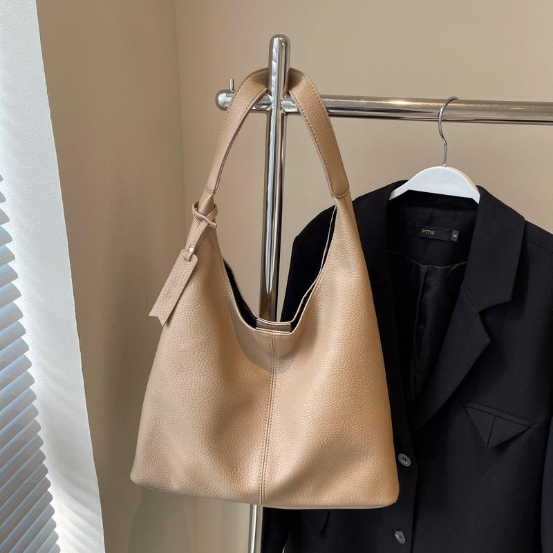 Retro Simple Leopard Print Tote Bag Women'S Tide Casual Large Capacity Shoulder Bag Underarm Bag