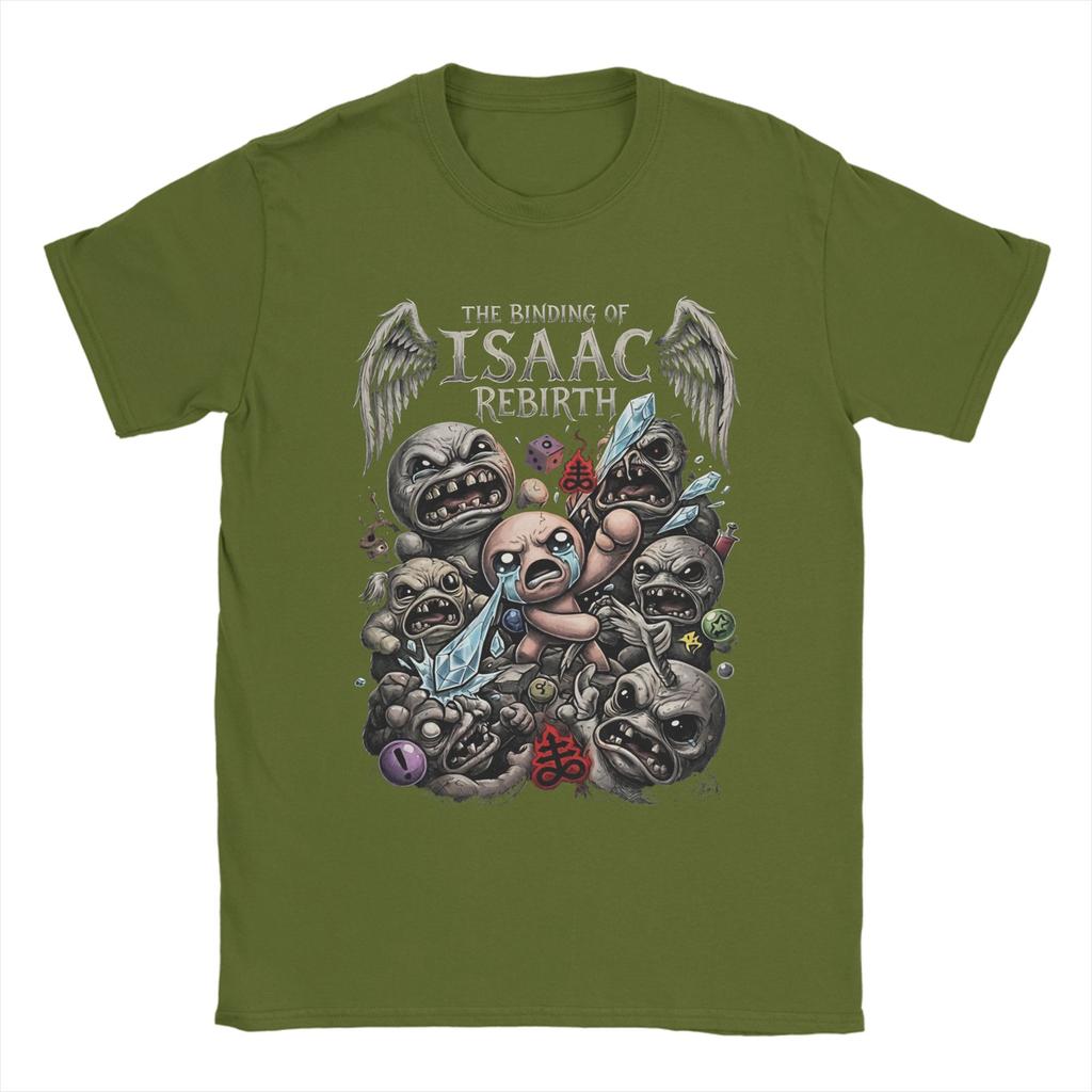 The Binding of Isaac Pixel Cotton T Shirt For Unisex Summer  Vintage T Shirts Crewneck Hippie Tees Big Size Hot Sale Clothing