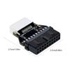 Угловой USB 3.1/3.2 Type C 20-контактный внутренний адаптер-переходник Plug and Play, драйверы не требуются