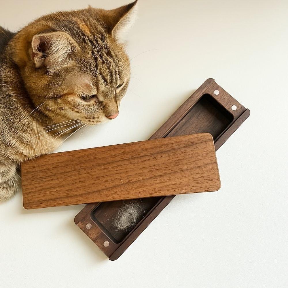 Magnetic Closure Pet Hair Storage Box Elegant Design Keepsake Organizer Pet Supplies Storage