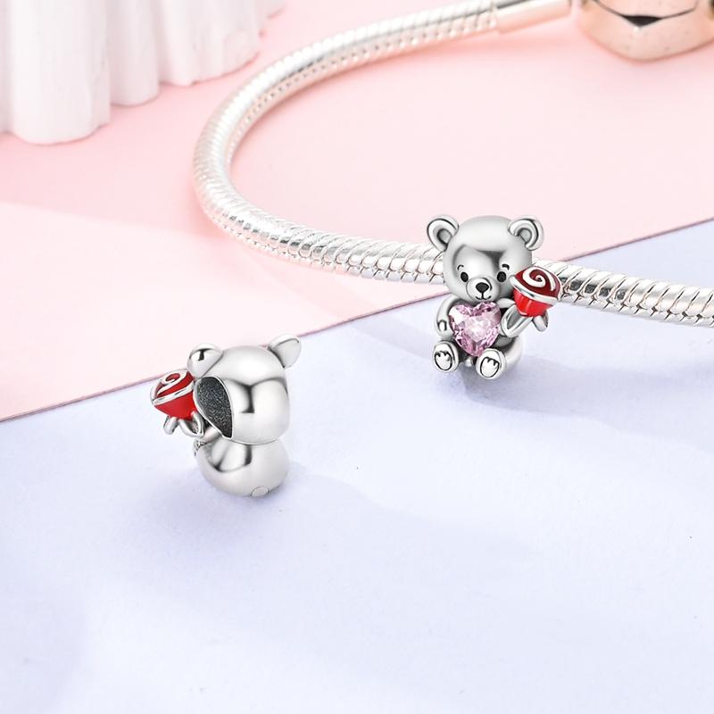 Cute Cartoon Animals Pendant Charm Beads New In Fit Bracelet Bangle Necklace Women Luxury Diy Fine Dangle Bead Jewelry Gift