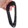 Fashion Black Faux Pearl Long Sweater Chain Necklace