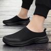 Men's New Summer Breathable Mesh Shoes for Men One Foot Half Slippers Soft Sole No Tired Feet Dad's Shoes
