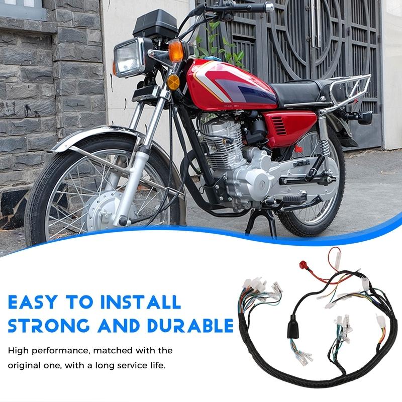 Электрическая проводка мотоцикла Проводной кабель Для Honda Jiling Lifan CG125 ZJ125 CDI Регулятор Стартер Катушка зажигания