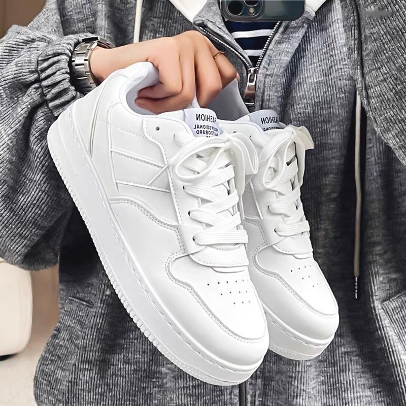 Men'S Shoes Breathable Little White Shoes Men'S Student Trend Platform Sports Shoes Casual Board Shoes Men