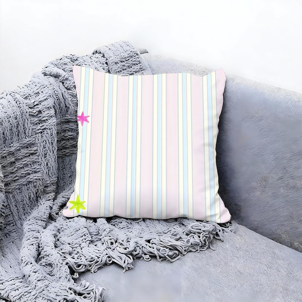 slim stripes Cushion Cover Premium Comfort Reversible Pillow Cove Two in One Design for Any Room Car Interior