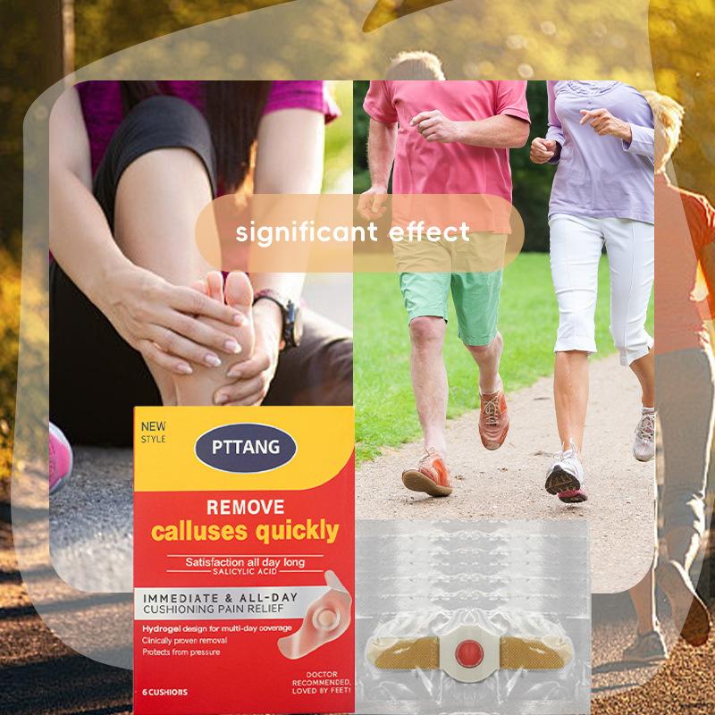 6 пластырей Пластырь от мозолей Удалитель мозолей Пластырь для пальцев ног Пластырь Клейкая подушечка от мозолей Нетканый материал Мозоли на пальцах ног Удаление мозолей