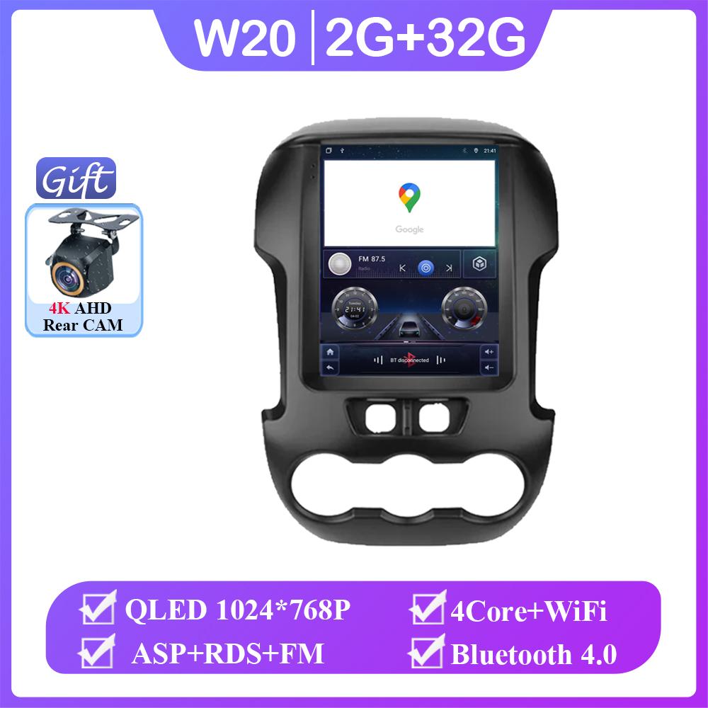 9,7-дюймовый Android 14.0 для Ford Ranger 2012 2013 2014 2015 автомобильный радиоприемник стерео авто DSP Carplay GPS навигатор плеер видео 4G Lte