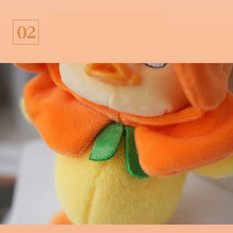 Плюшевый брелок 1шт маленькая подвеска кукла-утенок брелок для ключей Игрушки Сумки Чехлы для телефонов Подвесные украшения Подарок на день рождения