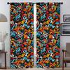 Уличный элемент Граффити Шторы для спальни Блэкаут шторы для комнаты 2 панели Домашние интерьерные шторы Шторы-перегородки для гостиной