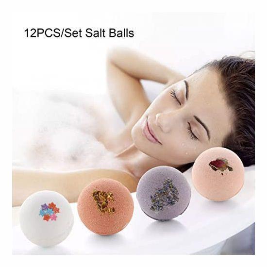 Набор разноцветных бомбочек для ванны (12 х 100 г), Multi Color Bubble Bath Bombs Set, Seychelles Incense