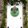 Рождественское украшение на дверь, деревянная подвесная табличка, венок на входную дверь, наружное внутреннее настенное украшение, рождественский праздник