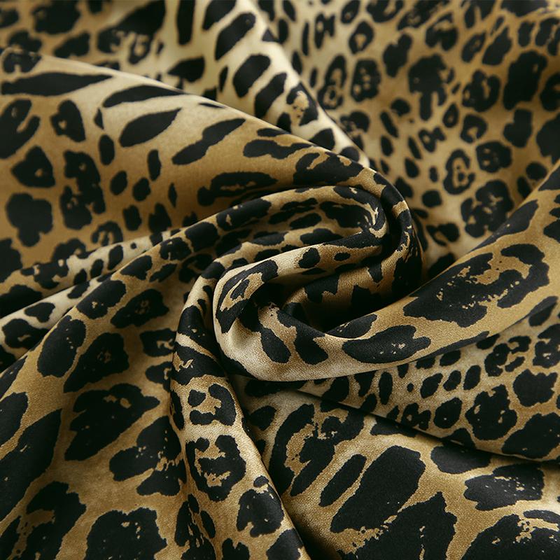 Women Leopard Print Long Fishtail Skirt High Waist A Line Slim Fit Sexy Skirt Vintage Chic Fashion Wrap Hip Streetwear Clothes