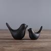 Lifelike Ceramic Bird Ornament Minimalist Style Bird Statue Collectible Figurines For Home Office Decor