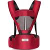 Премия Mama Best 2024, переноска для младенцев, 3-сторонняя переноска для младенцев, разделяемая на талии [Победитель Ninaru] (Кератта) (лицом к лицу, лицом вперед) (с. красный)