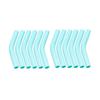 12pcs Silicone Metal Straws Tips Cover Curved Straw Cover Cup  Accessories Straw Topper  Party