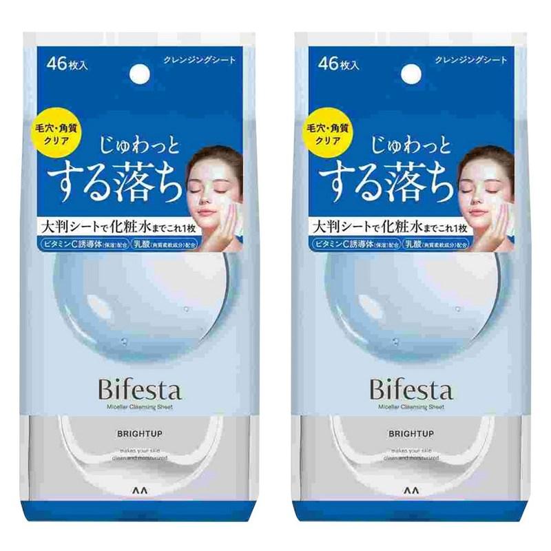 Bifesta Micellar Cleansing Sheet Bright Up, 46 sheets, 2 pcs