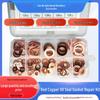 100PCS Red Copper Oil Seal Gasket Set with Customization and Bulk Discounts
