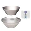 Набор из 3 мисок Sori Yanagi из нержавеющей стали, 19 см сито для пробивания отверстий, 19 см полотенце для посуды белого цвета и т. д.