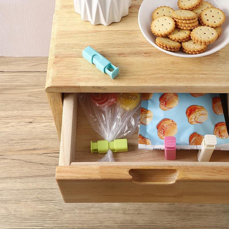 10pcs Food Sealing Clips Bread Storage Bag Clips for Snack Wrap Bags Spring Clamp Reusable Kitchen Organization Sealing Clamp