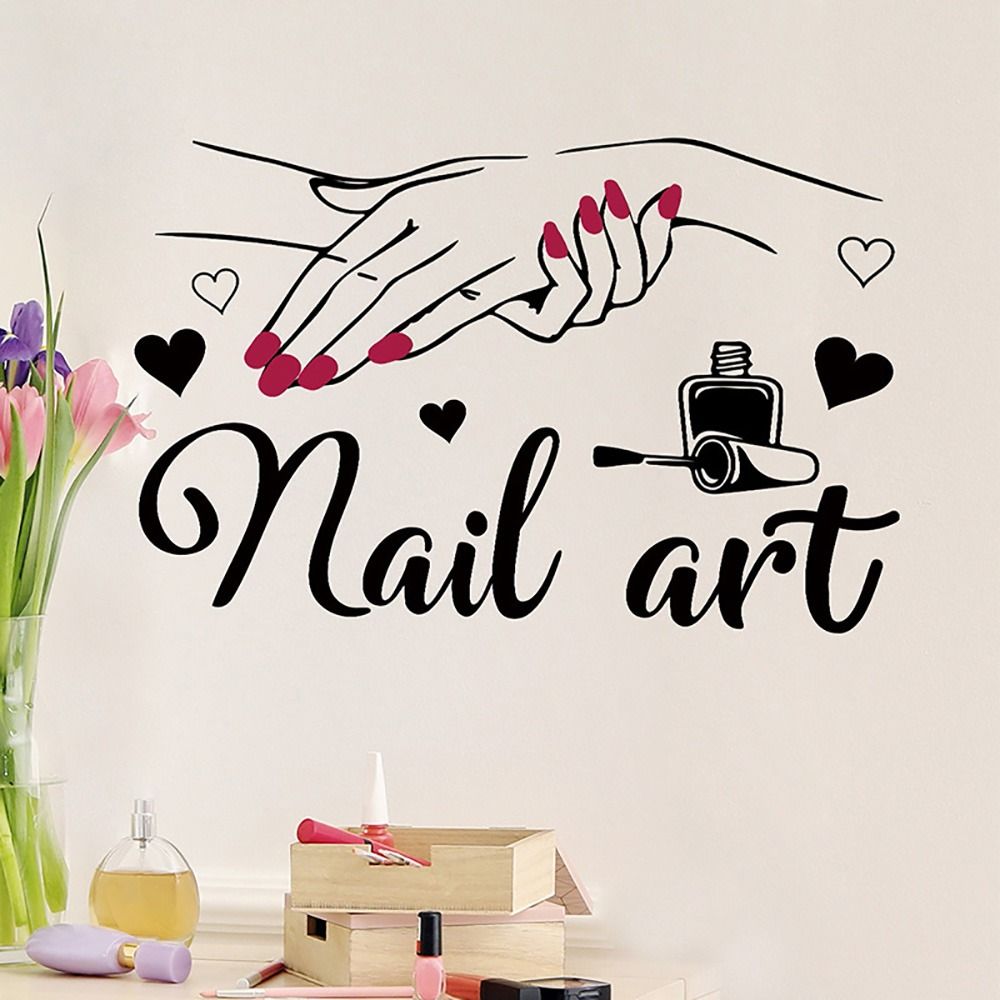 Self-adhesive Wall Mural Reusable Home Decor Nail Art Wall Stickers  Salon
