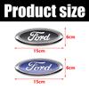 AACW1 15cm ABS Car Front Rear Trunk Badge Emblem Replacement For Ford Focus Mondeo EcoSport Ranger Fiesta Kuga Auto Tuning Accessories