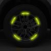 UBFMQ1 Светоотражающие наклейки на ступицу колеса автомобиля Светоотражающие полосы на обод шины Светящиеся наклейки Для Tesla Model 3 Model S X Model Y SpaceX Coil
